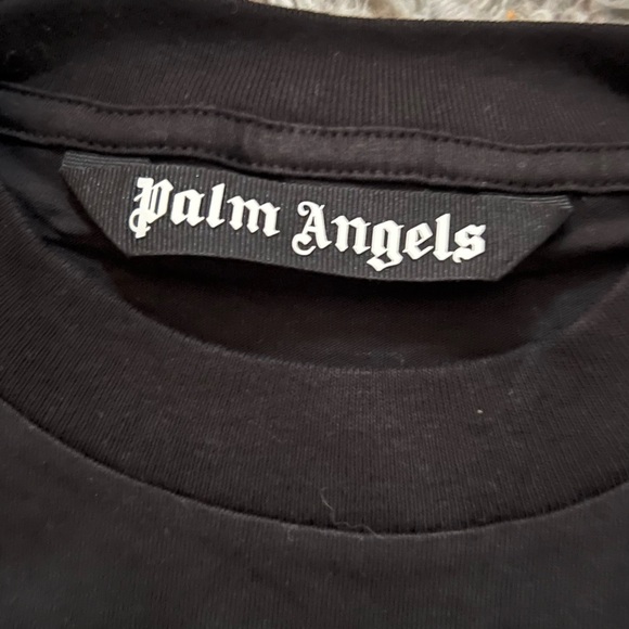 Palm Angels Milano Green Spray Logo T-shirt Size XL - Picture 3 of 4